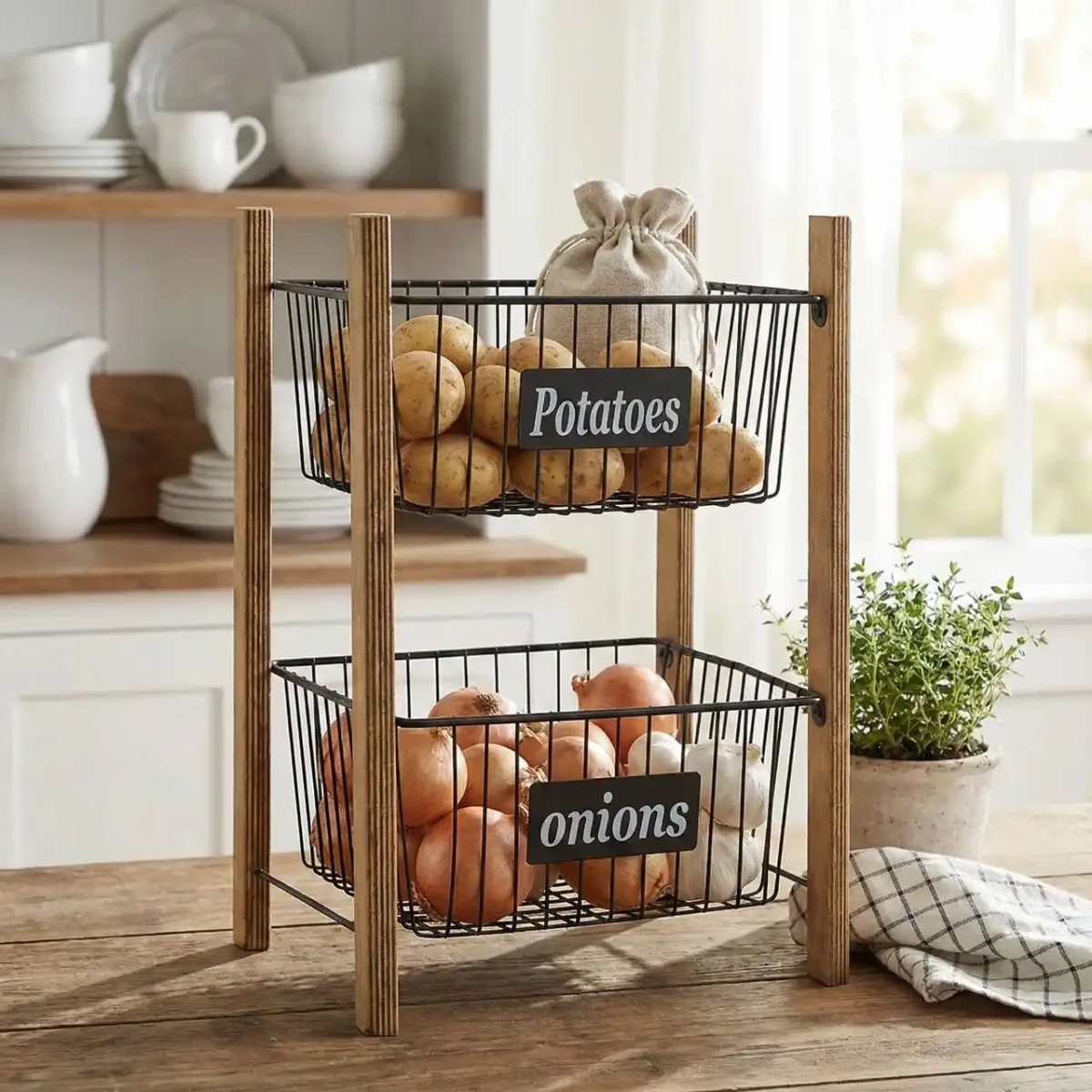 سبد سیب زمینی و پیاز مدل رویال - Image 2