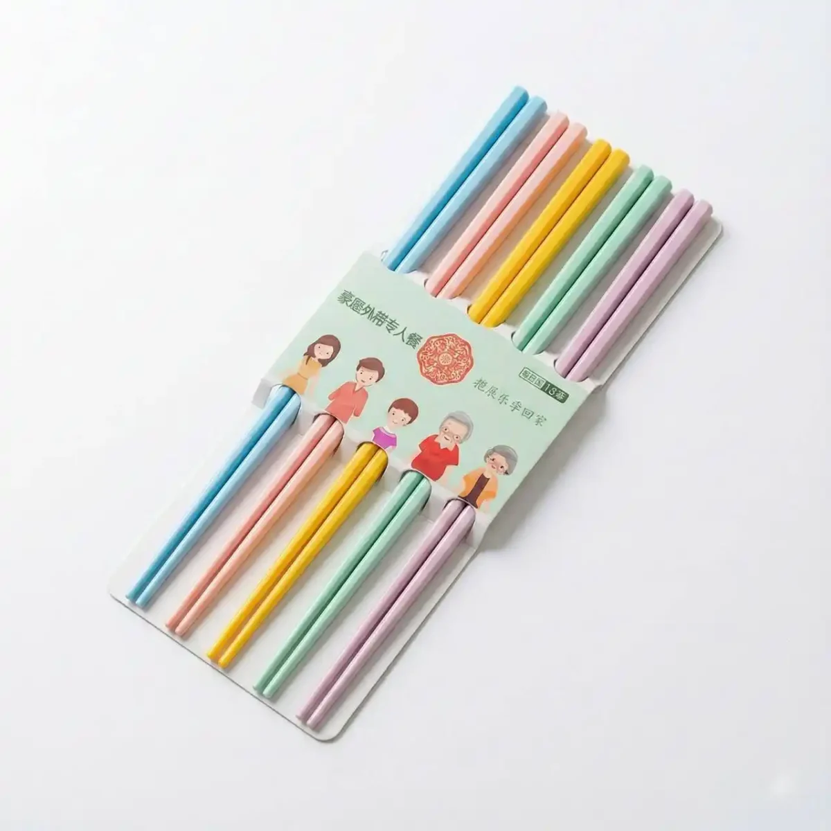 ست چاپستیک رنگی ۵ عددی - Image 2